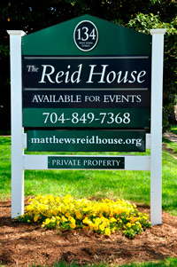 Reid house sign